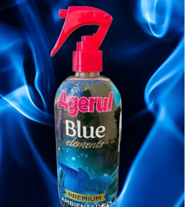 Air freshener spray BLUE with background 250 ml