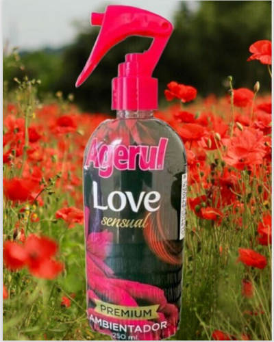 Air freshener spray LOVE with background 250 ml